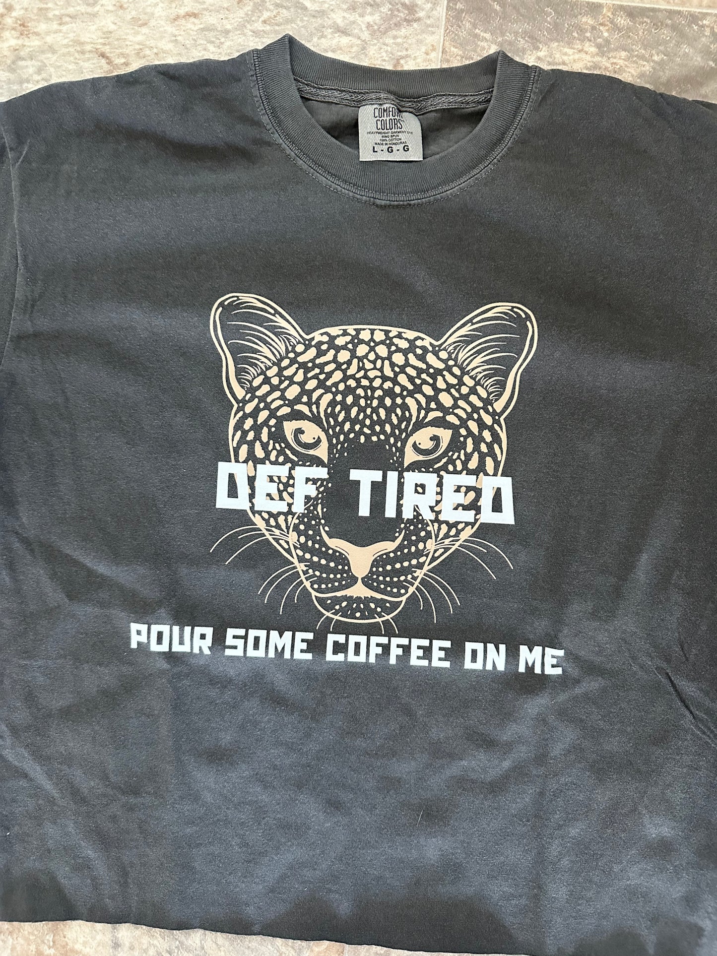 Pour Some Coffee On Me Classy-Crop Comfort Colors T